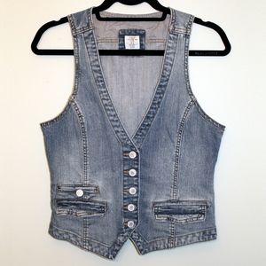 L.D.G.G Fitted Denim Vest